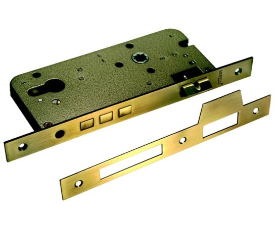 Lock for cylinder Morelli L03 AB with three crossbars - bronze