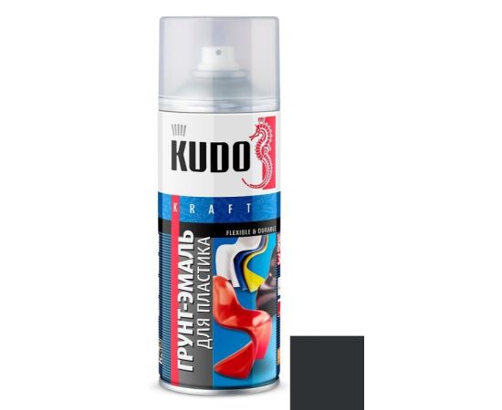 Primer-enamel for plastic Kudo KU-6004 520 ml graphite