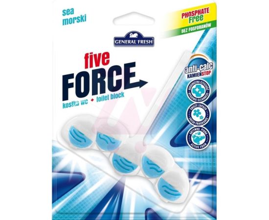 ტაბლეტების ბლოკი უნიტაზისთვის General fresh Five force ზღვა 50 გ