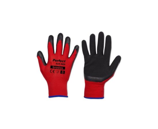 Gloves PERFECT SOFT RED latex, 11, BRADAS  RWPSRD11