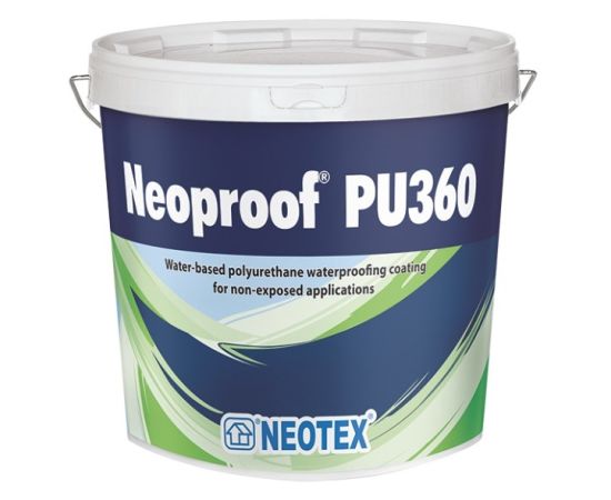 ელასტომერული ჰიდროსაიზოლაციო საფარი Neotex Neoproof PU360 4 კგ