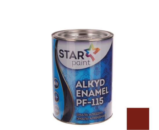Эмаль алкидная STAR PAINT ПФ-115 87 Красно коричневый 2.8 кг