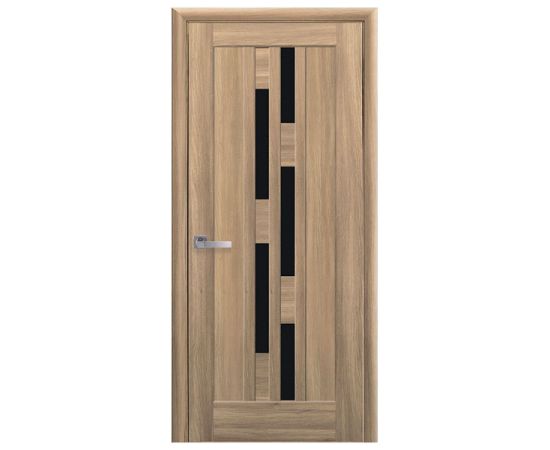 Door set New Style PVC Deluxe Laura 40x700x2150 mm golden oak glass BLK
