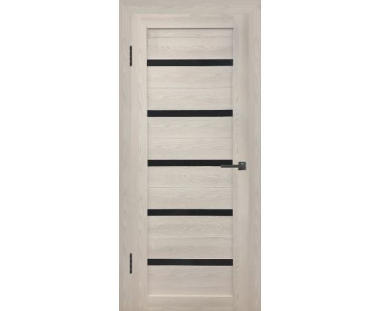 Door set GreenStyle Gl Atum X7 38x800x2150 mm oak white glass black