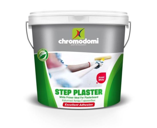 გრუნტი თაბაშირ-მუყაოს Chromodomi Step Plaster Primer თეთრი 10 ლ