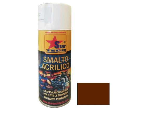 Спрей краска орехового цвета STAR TECH VERNICI RAL 8011 0.4 л