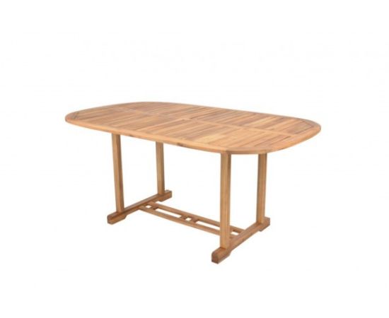 აკაციის ხის ავეჯის კომპლექტი: მაგიდა + 6 სკამი Hecht Rounded Set