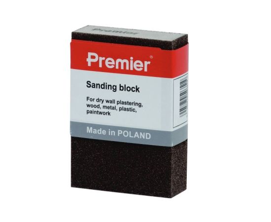 Sanding block on a sponge Premier P220 rectangular
