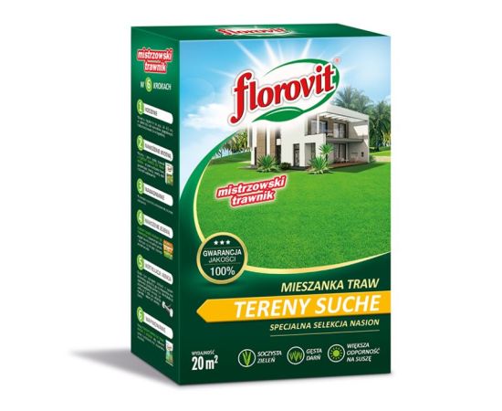 ბალახი გაზონის Florovit Dry Area Mix 0,5 კგ