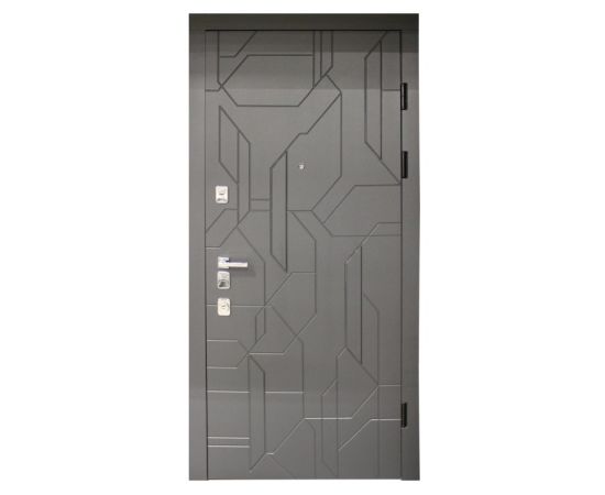 Дверь металлическая Feran 888 960x2200 мм Right антрацит vinorit