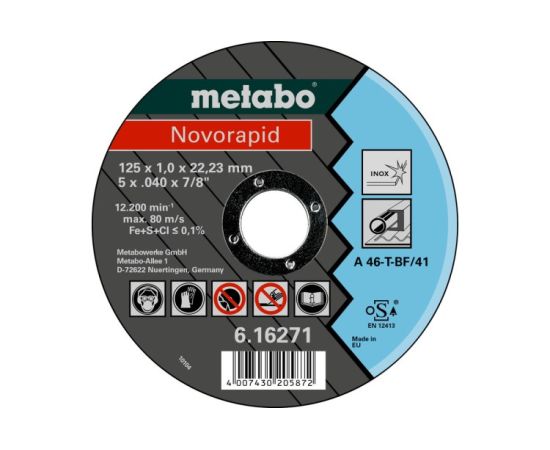 Cutting Disc 125x1,0x22,23 мм Metabo