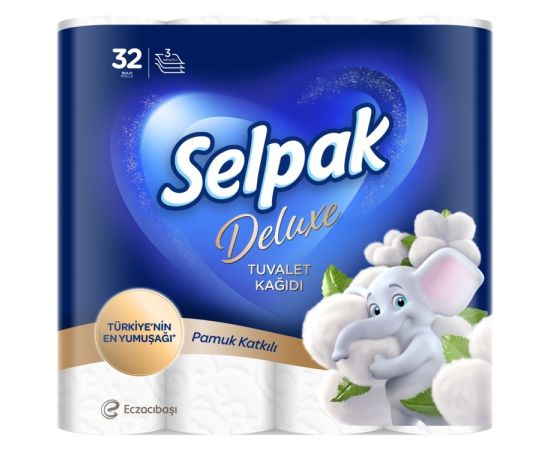 ტუალეტის ქაღალდი Selpak DELUXE 32ც
