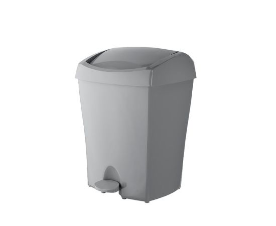 Plastic trash bin TITIZ TP-722 gray 10 l