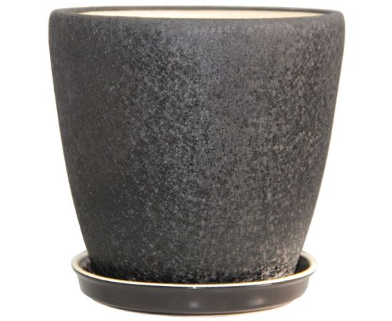 Flower Pot Ceramic Oriana Gracia №0 Black Silk 30 l