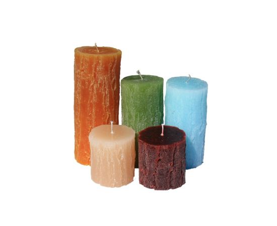 Candle paraffin cylindrical Candy Light CS0810 grey