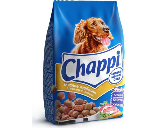 მშრალი საკვები ძაღლებისთვის Chappi ხორცის სადილი 600 გრ