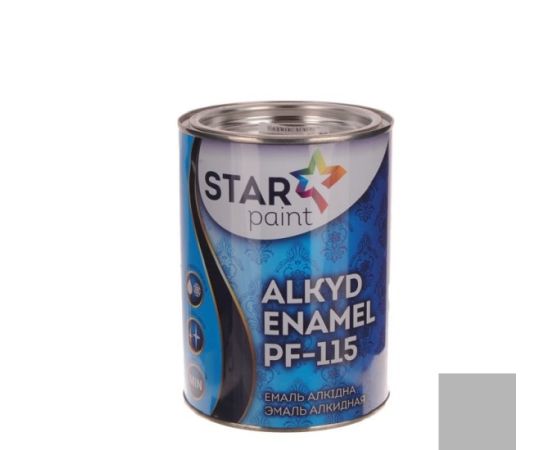 ალკიდური ემალი STAR PAINT ПФ-115 16 ღია ნაცრისფერი 0.9 კგ