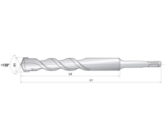 Auger for concrete RAIDER SDS-plus Cross Head 14x150/210 mm (153674)