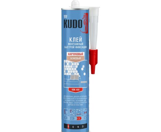 სწრაფი ფიქსაციის უნივერსალური სამონტაჟო წებო Kudo KBK-400 310 მლ