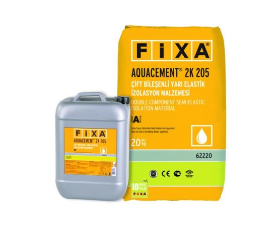 Двухкомпонентный изоляционный материал Fixa Aquacement 2K 205 20+5.4 кг