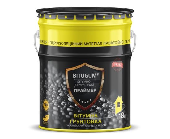 Bitumen-rubber primer BITUGUM 18 l