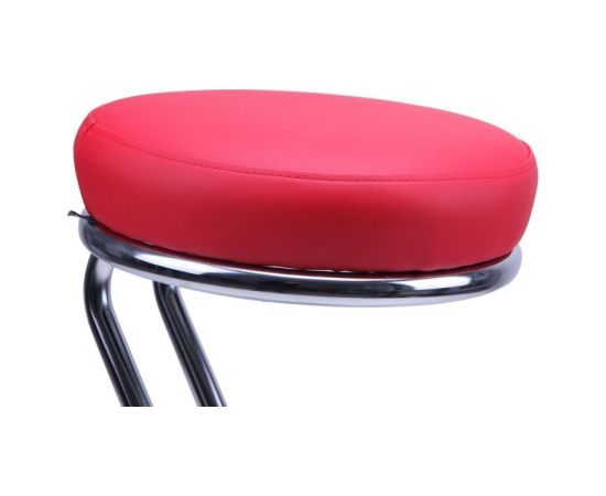 Барный стул хром Zeta Neapole 36 красный