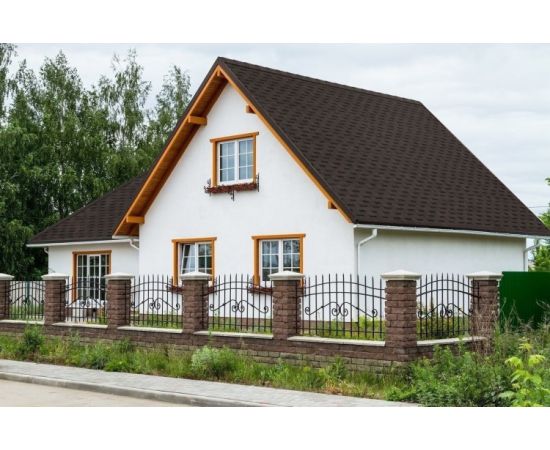 Roof shingle bituminous multilayer Technonicol Fazenda brown 2.6 m²