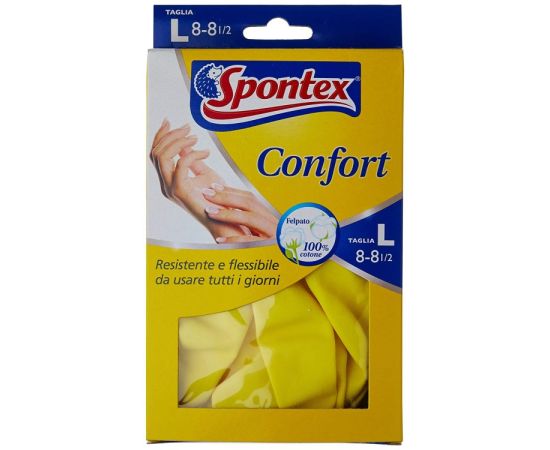საყოფაცხოვრებო ხელთათმანები Spontex Confort L