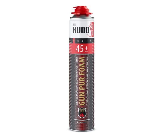 ცეცხლგამძლე სამონტაჟო პროფესიონალური ქაფი Kudo fire proof 45+ 45 ლ