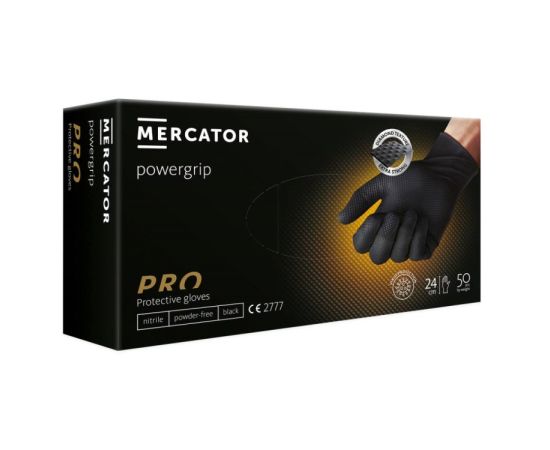 Перчатки нитриловые химикатоустойчивые powergrip Mercator XL