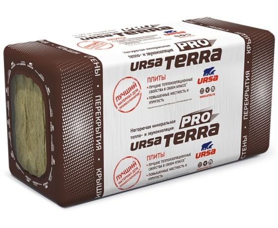 Минеральная вата URSA Terra Pro 34 PN 1000-610-50 мм 4.88 м²