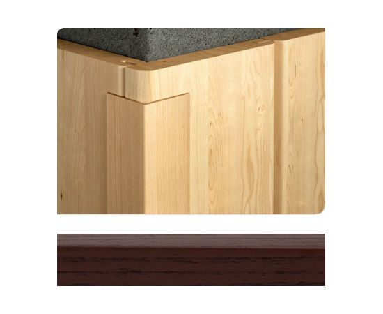 Decorative corner SALAG 226110 50x50 mm 2.9 m mahogany