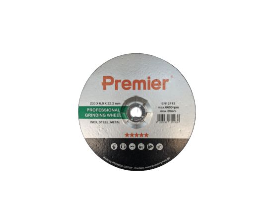 Grinding wheel for metal  Premier  230 x 6.0 x 22 mm