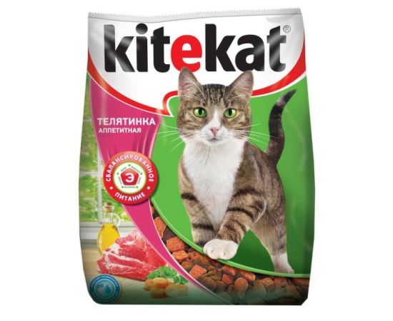 Dry fodder for cat Kitekat veal 350 g