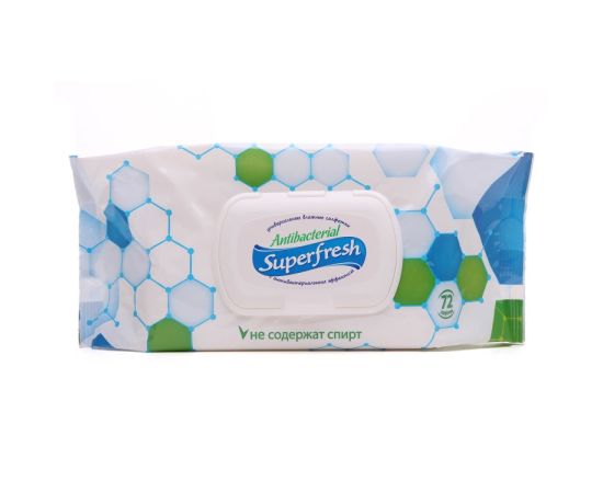 Antibacterial wet wipes Superfresh 72 pcs