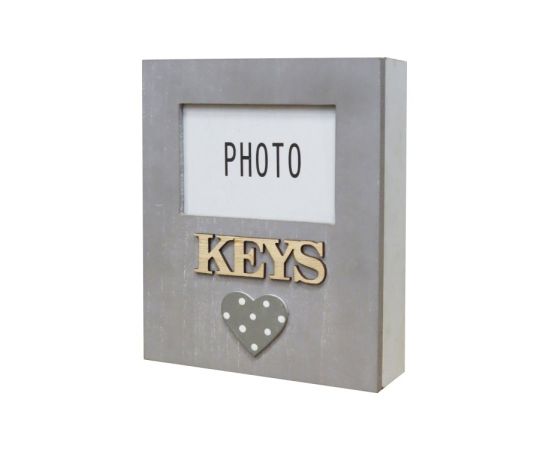 Wooden key holder with photo frame 6639