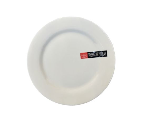 Ceramic plate white BONE BRILLIANT 23cm PD004
