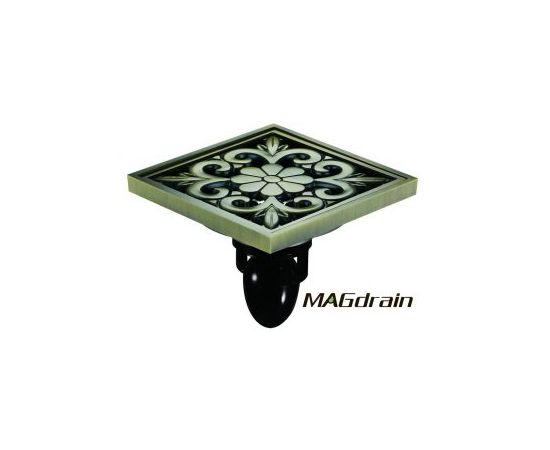 Drain MAGdrain 100 * 100 mm, Polished bronze, FC11Q5-Q Brass