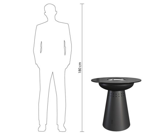 Гриль-мангал + стол + большой чехол Uno+ 70 см