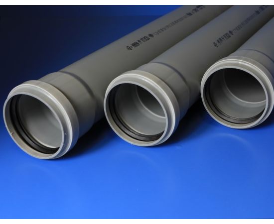 Domestic sewer pipe   HAKAN   100X3000  PP HT S20 GRAY