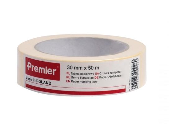 Paper tape Premier TMW-Y14/W 30 mm 50 m
