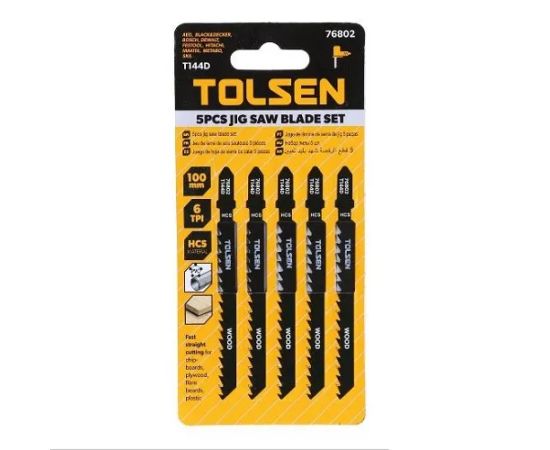 Пилочки для лобзика Tolsen TOL687-76802 T144D 5 шт.