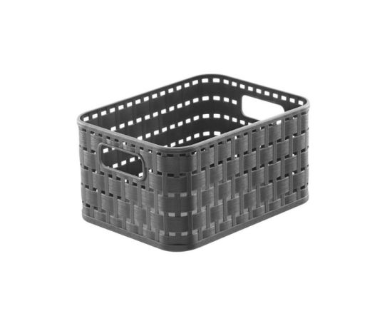 Storage basket Rotho 2L COUNTRY A6 anthracite