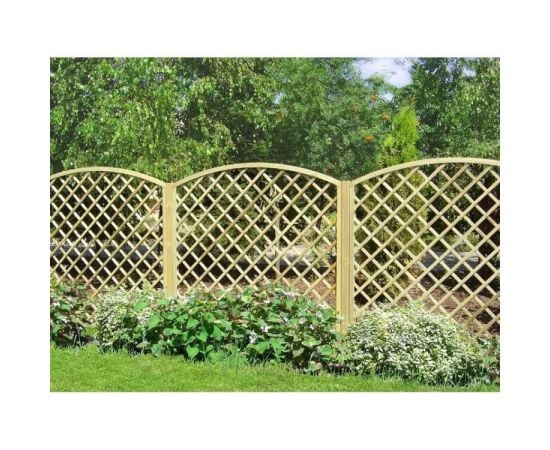 Wooden fence latticed LIDIA B&D Burchex 180x150 cm