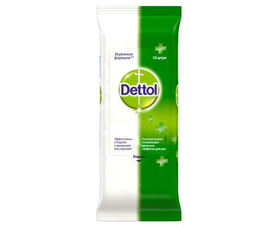 Antibacterial wet wipes Dettol 10 pcs
