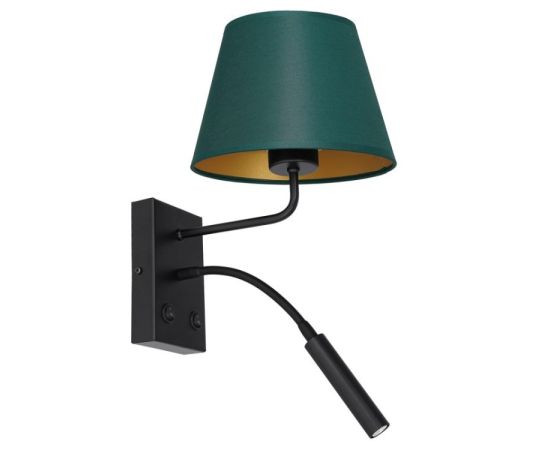 Wall lamp LUMINEX 2 Arden G9 E27 black 200 green gold 3558