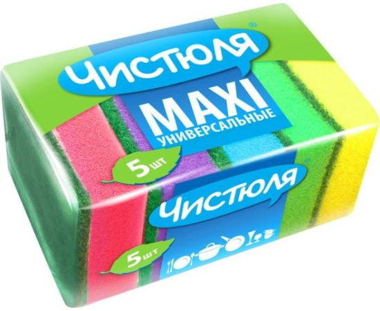 Губки кухонные Chistulya Maxi 5 шт П0302