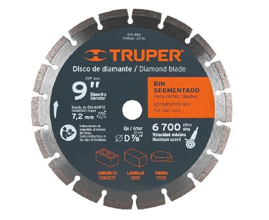 Алмазный диск Truper Segmented DID-390 230 мм