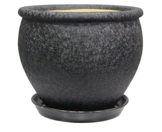Flower Pot Ceramic Vietnam N2 Black Silk