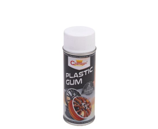 სპრეი საღებავი პლასტიკური რეზინა Champion Plastic gum თეთრი 400 მლ